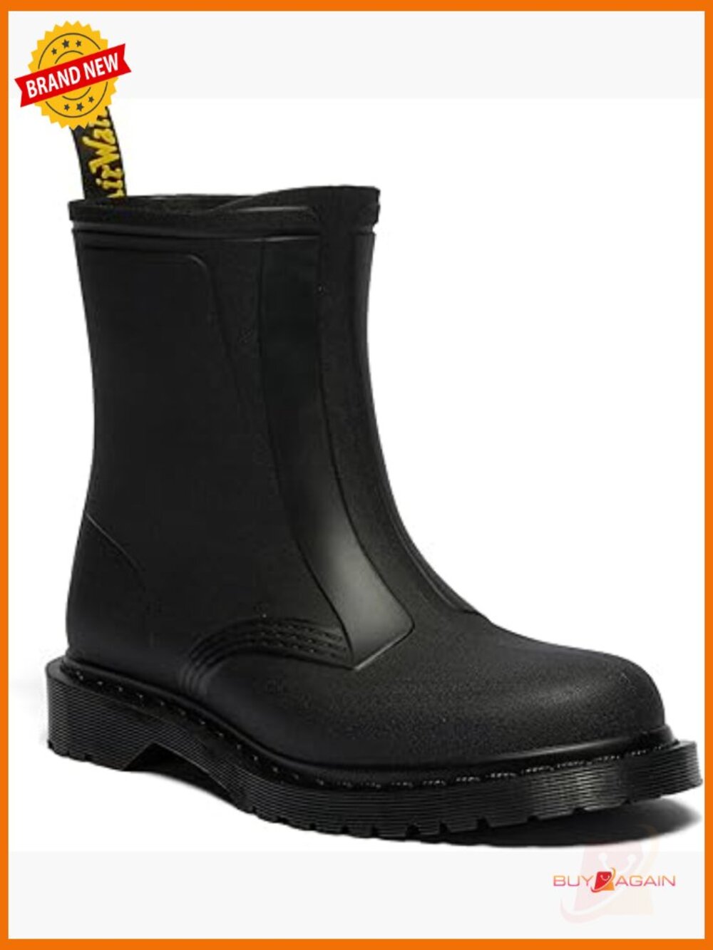Waterproof Rain Boots With Air Cushion Sole, Ankle Height, Unisex